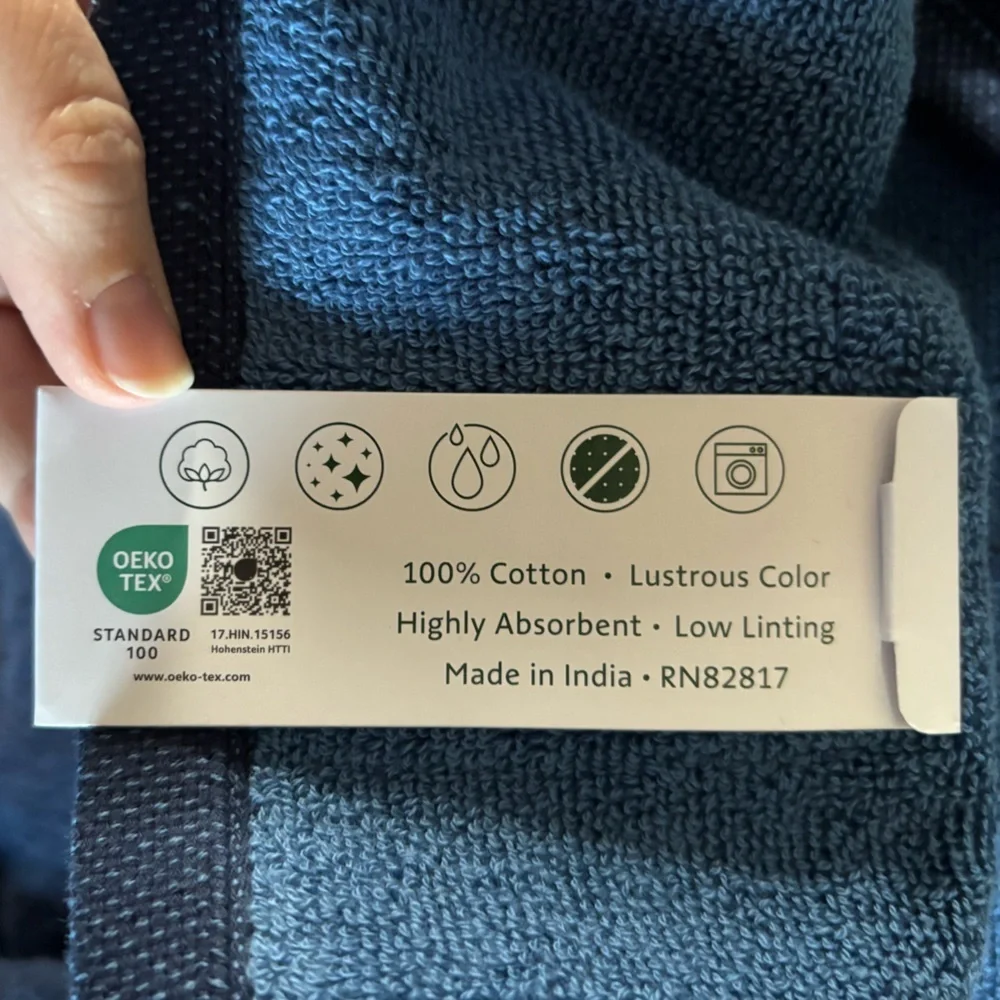 NWT *Bundle of 2* Lacoste Heritage Sport Stripe bath towel
